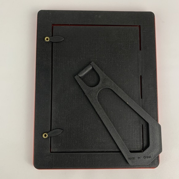 Vintage Plastic Red Ruler Novelty Picture Frame Teacher Student Artist 4x5.75" - Picture 7 of 12